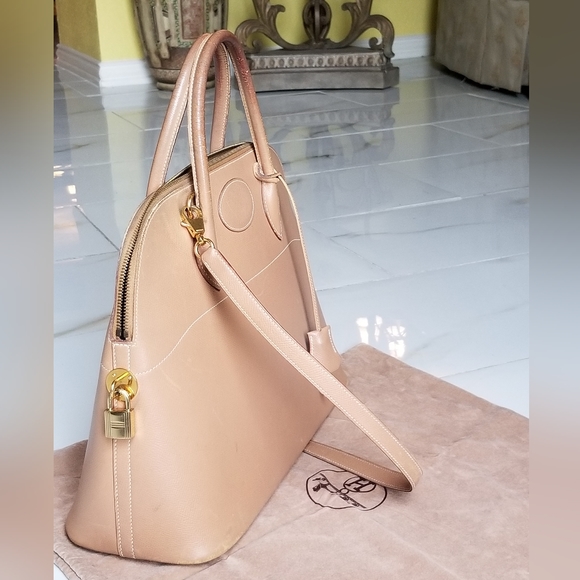 HERMES BOLIDE 35 Veau Graine Courchevel satchel - Picture 6 of 16